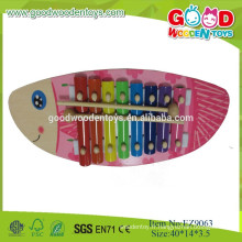 2015 Hotsale Fish Design Wooden Xylophone Jouets de musique pour enfants